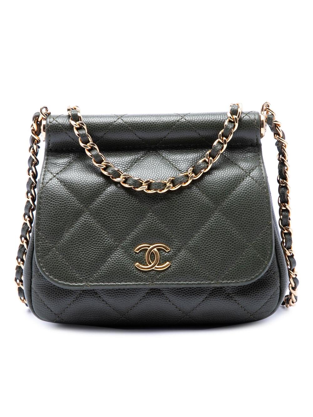 Chanel Small Cc Quilted Caviar Bar Flap #290389C24B